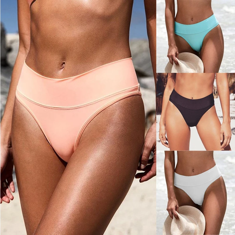 

Trend New Women plus size Bikini Bottom Bikini Shorts Tankini Sporty Panty High Waist Swimwear Bathing Suit Beach Swim Briefs