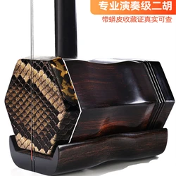 Ebony Erhu for Adult and Children, Huqin Instrument, Chinese Instrument, Professional with String, Hard Case