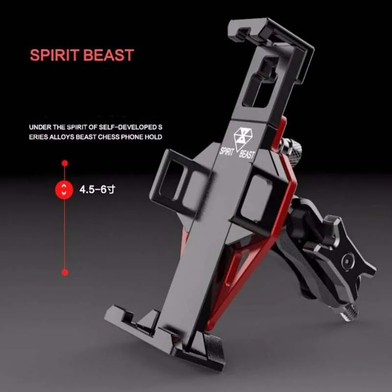 

SPIRIT BEAST Motorcycle Mobile Phone Holder GPS Navigation Frame Stand Universal Scooter Cellphone Bracket for Below 6.9'' Phone