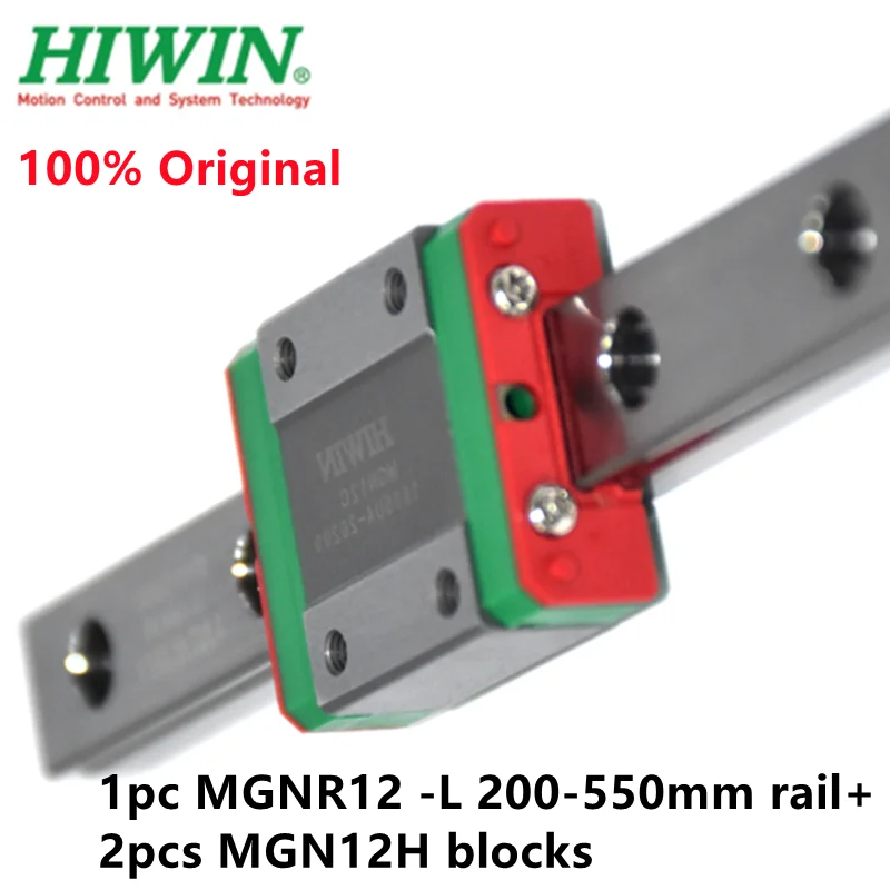 

1pcs 100% Original Hiwin rail MGNR12 -L 200/250/275/300/330/400/500/550mm + 2pcs MGN12H block for cnc 3d printer