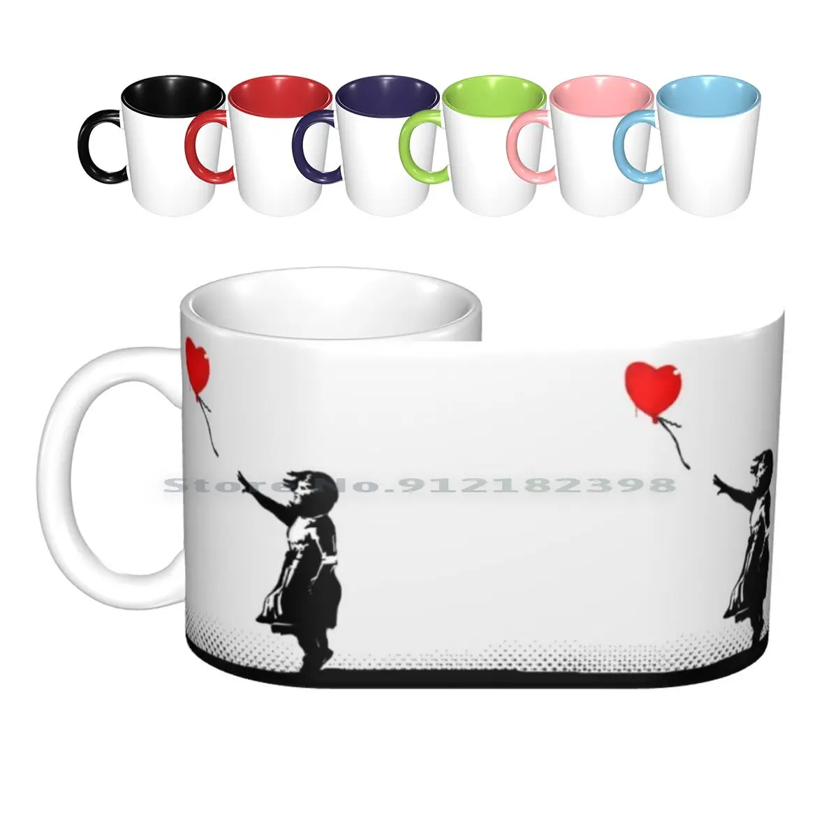 

Banksy Girl With Heart Balloon Graffiti Street Art Hd High Quality Online Store Ceramic Mugs Coffee Cups Milk Tea Mug Banksy