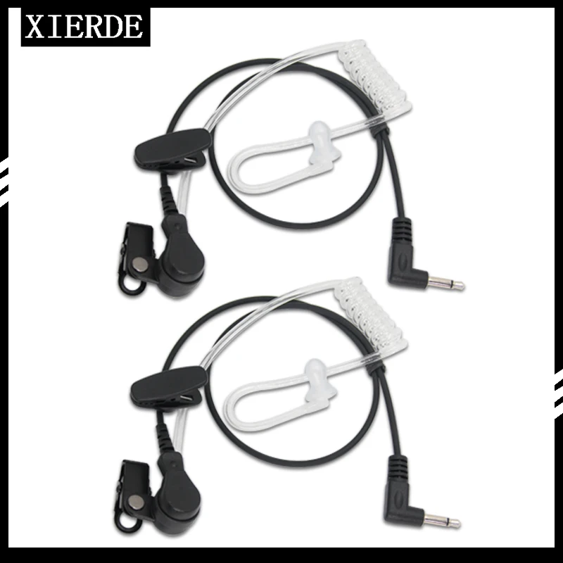 

3.5mm In Ear Anti-radiation Single Earphone Listening Air Tube Stereo Coiled Cables Mono Function Earpiece In Ear Stereo Headset