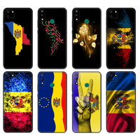 Black tpu Case For Huawei Y9S Y6S Y8S Y5P Y7P Y8P Case For Huawei Y5 lite Prime 2018 Y6 2019 Cover Moldova Flag