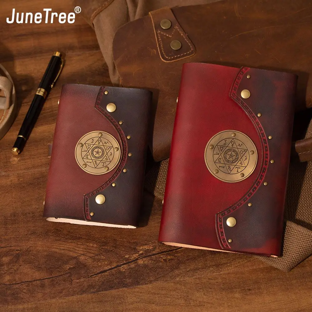 A7 A6 A5 Genuine leather notebook travelers journal agenda handmade planner notebooks vintage diary Magician book