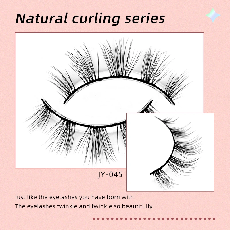 Anlinnet 3D 1 paio di ciglia di visone artificiale ciglia finte naturali estensione ciglia strumento morbido ciglia naturali strumento cosmetico