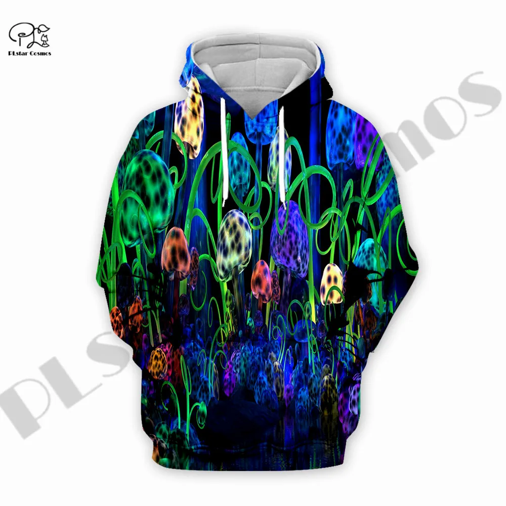 

PLstar Cosmos 3Dprinted Newest Hippie Mushroom Trippy Premium Harajuku Streetwear Unique Unisex Hoodies/Sweatshirt/Zip B-2