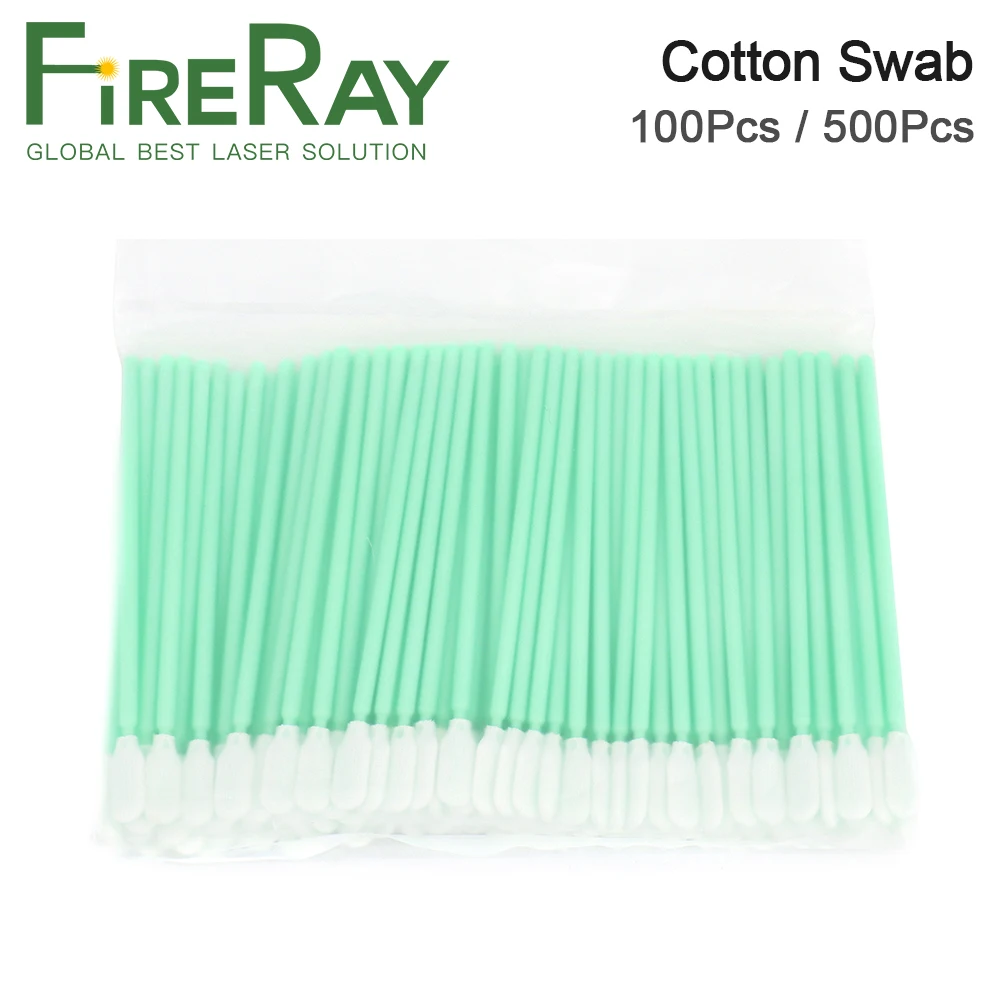 FireRay 100Pcs Nonwoven Cotton Swab Size 70mm 100mm 125mm 162mm Dust-proof For Clean Focus Lens and Protective Windows