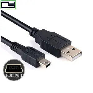 Bilashmart 1PC Data Charging Cable Cord Adapter USB 2.0 A Male to Mini 5 Pin B Best Black length 0.3 5M Data Cables usb extension cable