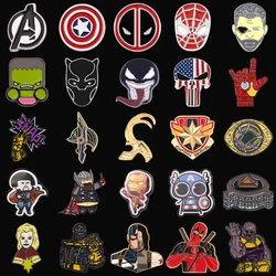 Marvel Cinematic Universe Enamel Brooches Spiderman Captain America Iron Man Thor Hulk Superhero Badges Pins