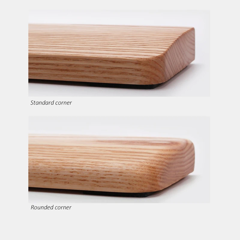 Kashcy solid Ashtree wooden palm rest for Ergonomic Gaming Mechanical Keyboard wrist support pad ,60 87 104 108keys view 5