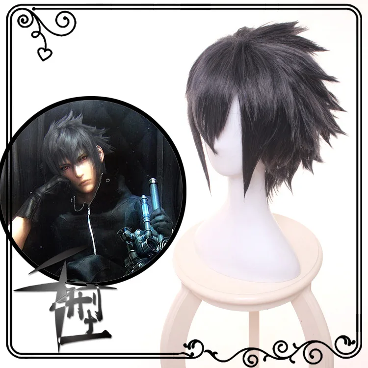 

Noctis Lucis Caelum Cosplay Wig Final Fantasy XV Costume FF15 XV Cosplay Wigs Halloween Costumes Hair for men + wig cap