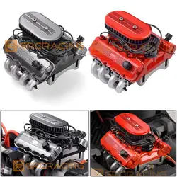 RC Car GRC 1976 F76 V8 Simulate Engine Motor Cooling Fans Radiator for 1/10 RC Crawler Trax TRX4 TRX6 AXIAL SCX10 D90 D100