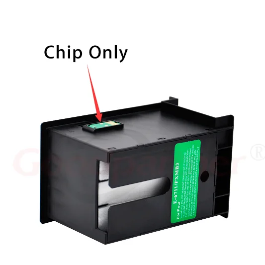 1X T6711 Ink Maintenance Box Chip for EPSON WF 7610 7620 7720 7110 7210 7510 7615 7710 7715 3010 3520 3530 3540 3620 3640 L1455