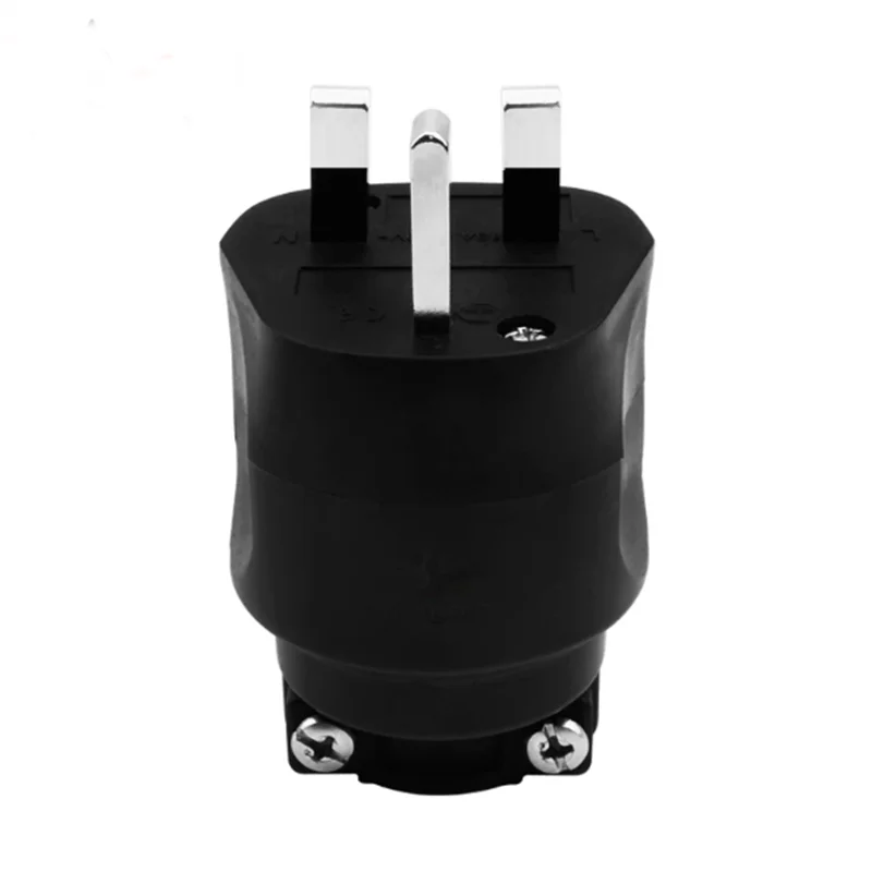 1pcs audio HiFi DIY Hi-end Sistema de Som Acústico AC EN plugue elétrico 3 pinos UK Britânico plugue fusível Conector