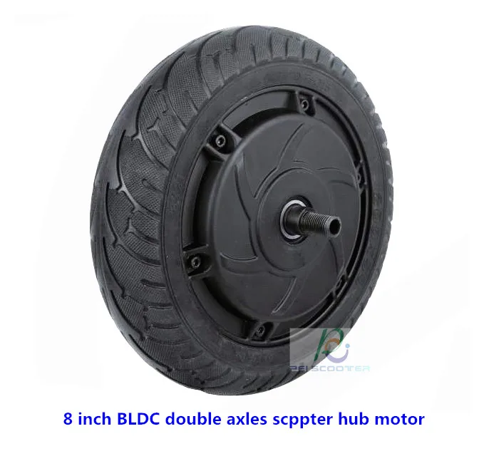 

8inch 8 inch tyre BLDC double axles brushless gearless power scooter wheel hub motor phub-8nk