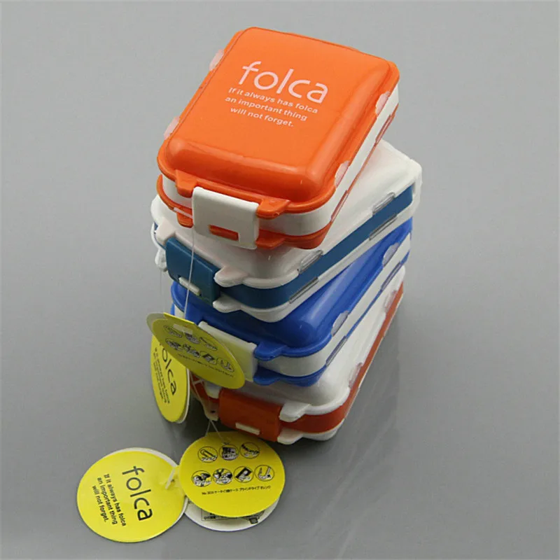 Weekly Portable Pill Case Foldable Pill Box Organizer Travel Mini Medicine Drugs Tablet Container Home Health Care Tool 7 Grids