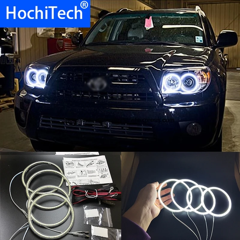 

HochiTech Ultra bright SMD white LED angel eyes 2500LM 12V halo ring kit daytime running light DRL for Toyota 4Runner 2006-2009