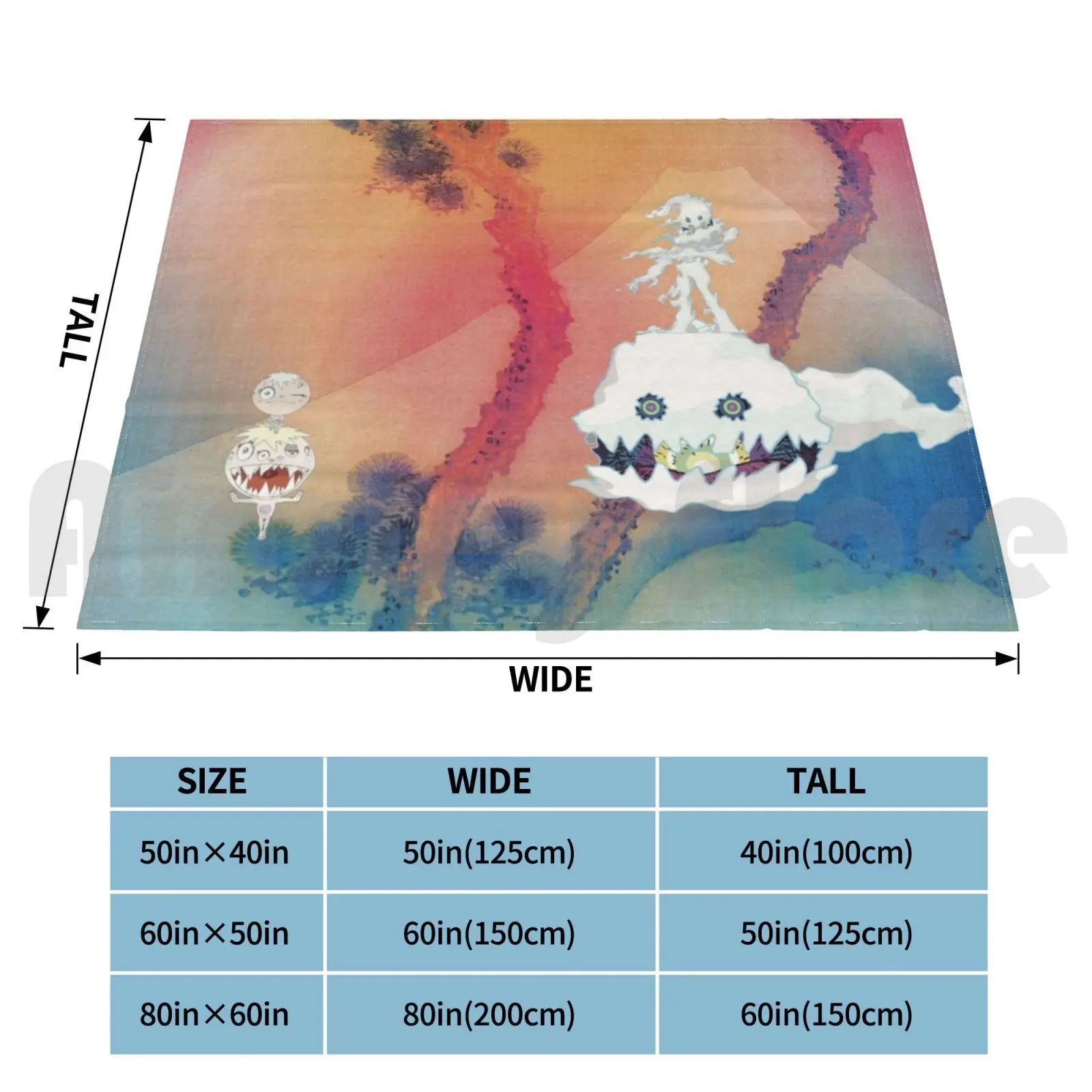 Poster Kids See Ghosts Blanket Fashion Custom Playboi Boypablo Carti Boy Pablo Albums Rapper Theweeknd Lana Del
