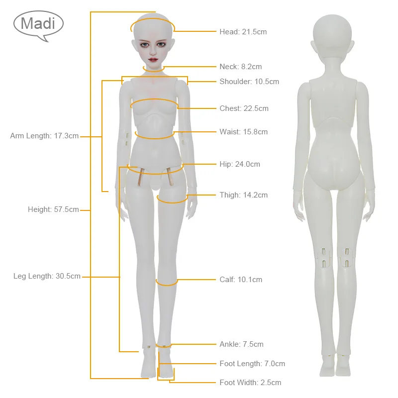 Fantasy Angel 1/3 BJD Doll Madi Resin Toys for Kids  Anime Toy DIY Gift for Children SD Female Fashion Model