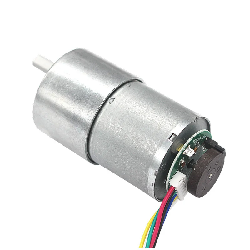 DC 6V/12V/24V 4-500RPM High Torque Gear Box Electric Motor Shaft 6mm Standard Type Permanent Magnet Gear Motors Hall  Encoder