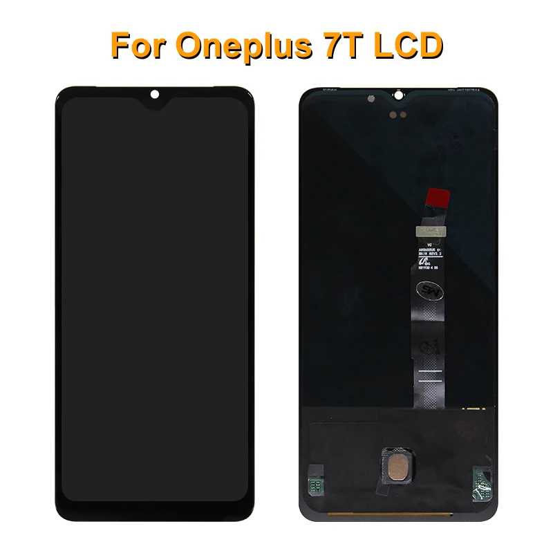 Tested AMOLED For OnePlus 7T LCD Display Touch Screen 1+7 Digitizer Replacement Parts For Oneplus 7 Display LCD 1+7T Screen