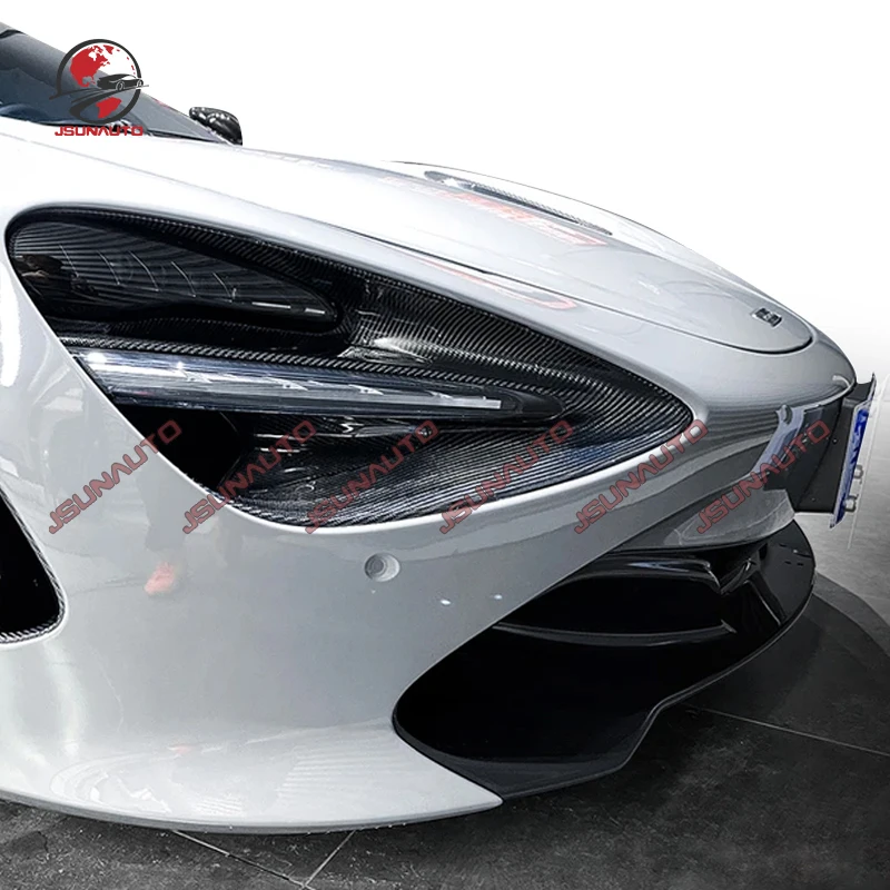 

Hot Sale For McLaren 720s Carbon Fiber Front Lampshade Headlight Carbon Cover For 720S oem Style Accessories Eye Housing Cover