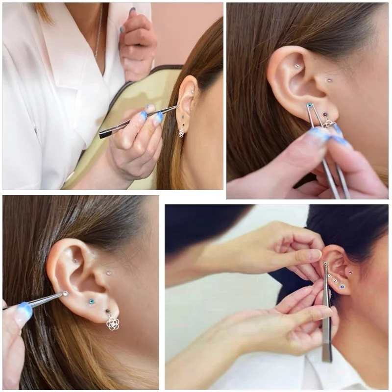 Weight-loss Rose Gold Crystal Gem Stone 24k Gold Plated Bead Clear Tape Auricular Sticker Ear SEEDS Ear Acupuncture Seedss