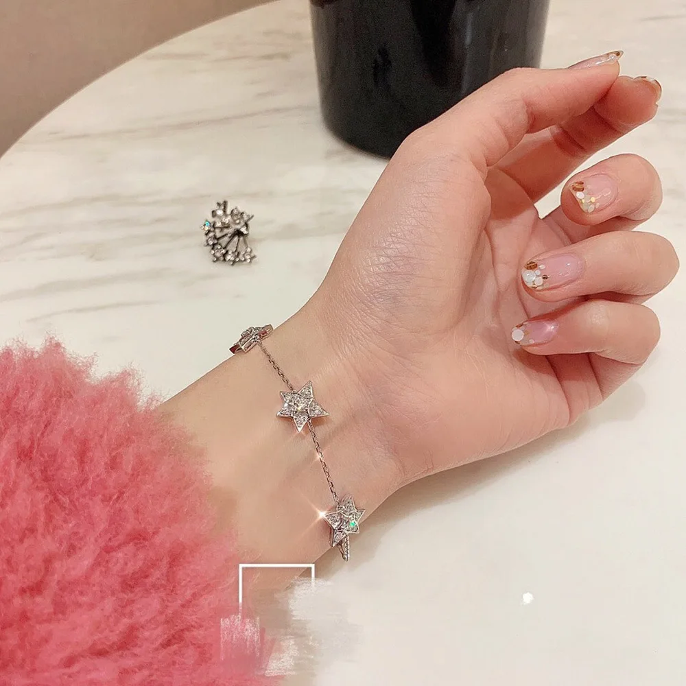 HG Elegant Lovely Temperament Star Bracelet Comet Meteor Fashion Luxury Women's AAA Zircon Shine Best Friend Gift Party 2022