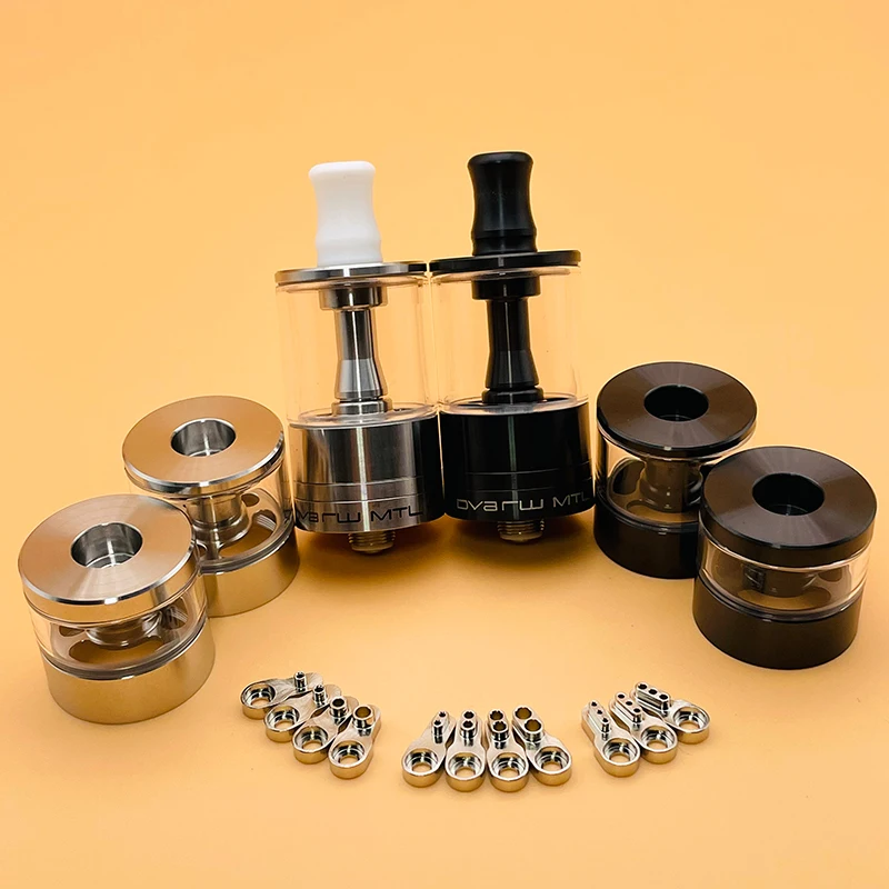 DSXvape Dvarw MTL FL rta 22mm Tank 316ss airflow intake adjustable atomizer Single Coil Rebuildable Tank with 11pcs AFC insert