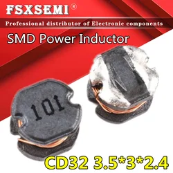 20pcs CD32 SMD power inductor 1R0 1R5 2R2 3R3 4R7 6R8 1UH 2.2UH 3.3UH 4.7UH 10UH 22UH 33UH 47UH 68UH 100UH 220UH 2R2 3R3 4R7 680