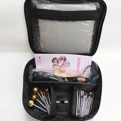 220V ดอกไม้ Ironer 17-Head Trowel Hand Made ดอกไม้เครื่องมือ Double-Layer Inner Core หนังแกะสลักเครื่องมือ