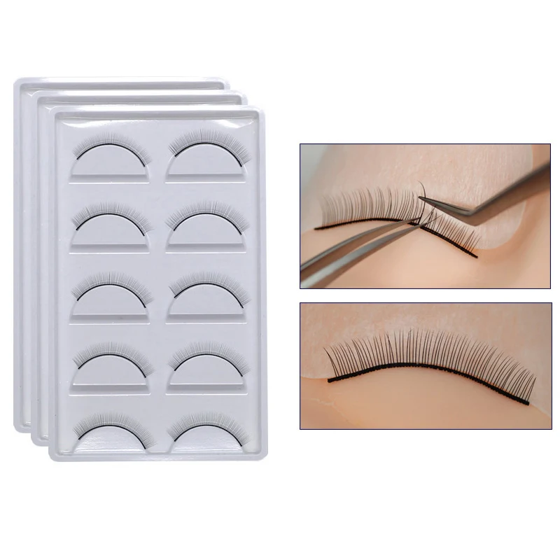 10 Paris False Eyelashes Eyelash Extension Beginner Training Practice Eye Lashes