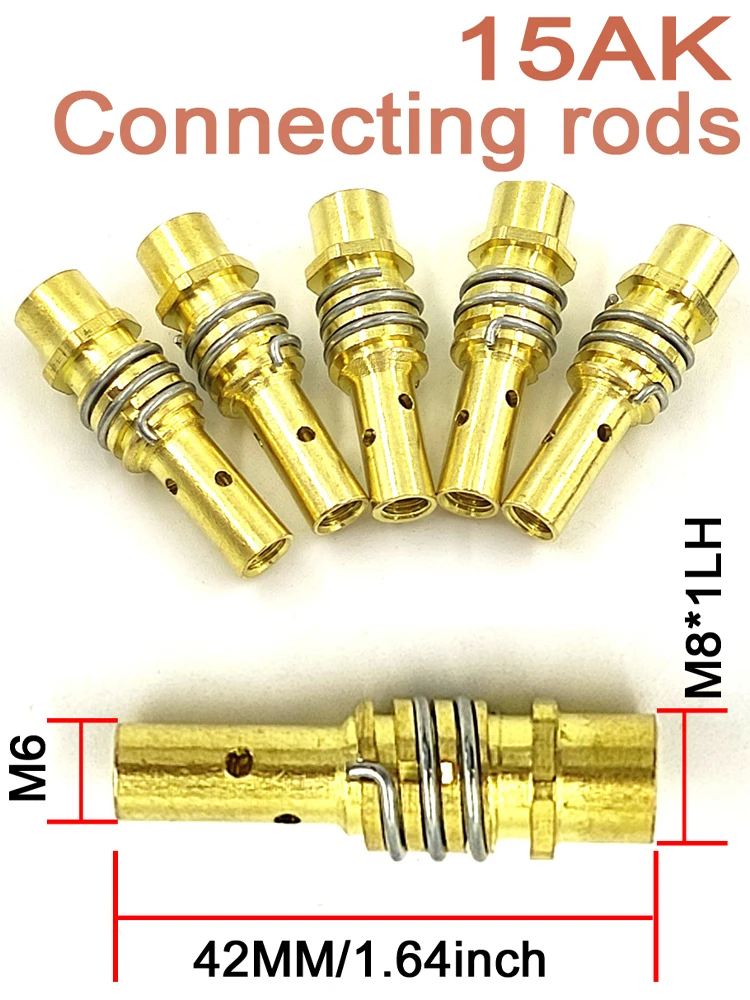 Imagem -05 - Kit Peça Bocal da Tocha de Soldagem Cônica Bico Manga Haste Conjunto de Ferramentas para Binzel 15ak Mig Mag Tocha Soldagem Soldador Acessórios 19 Peças