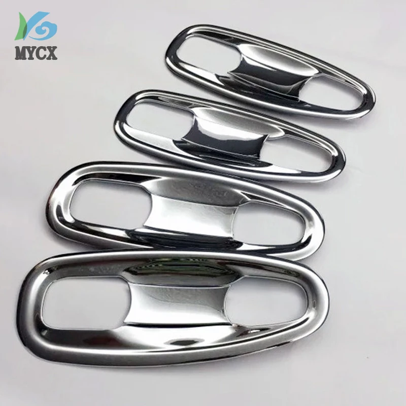 8PCS Car Door Handle Bowl Cover Trim For Toyota Land Cruiser Prado FJ150 2010-2020 ABS Chrome Car Accessories