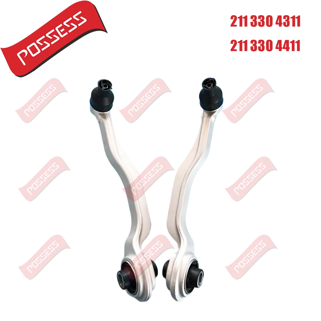 A Pair of Front Lower Suspension Curved Control Arm For W211 E320 E350 E500 E550 E55 E63 S65 SL500 SL55 SL550 SL600 SL63 SL65