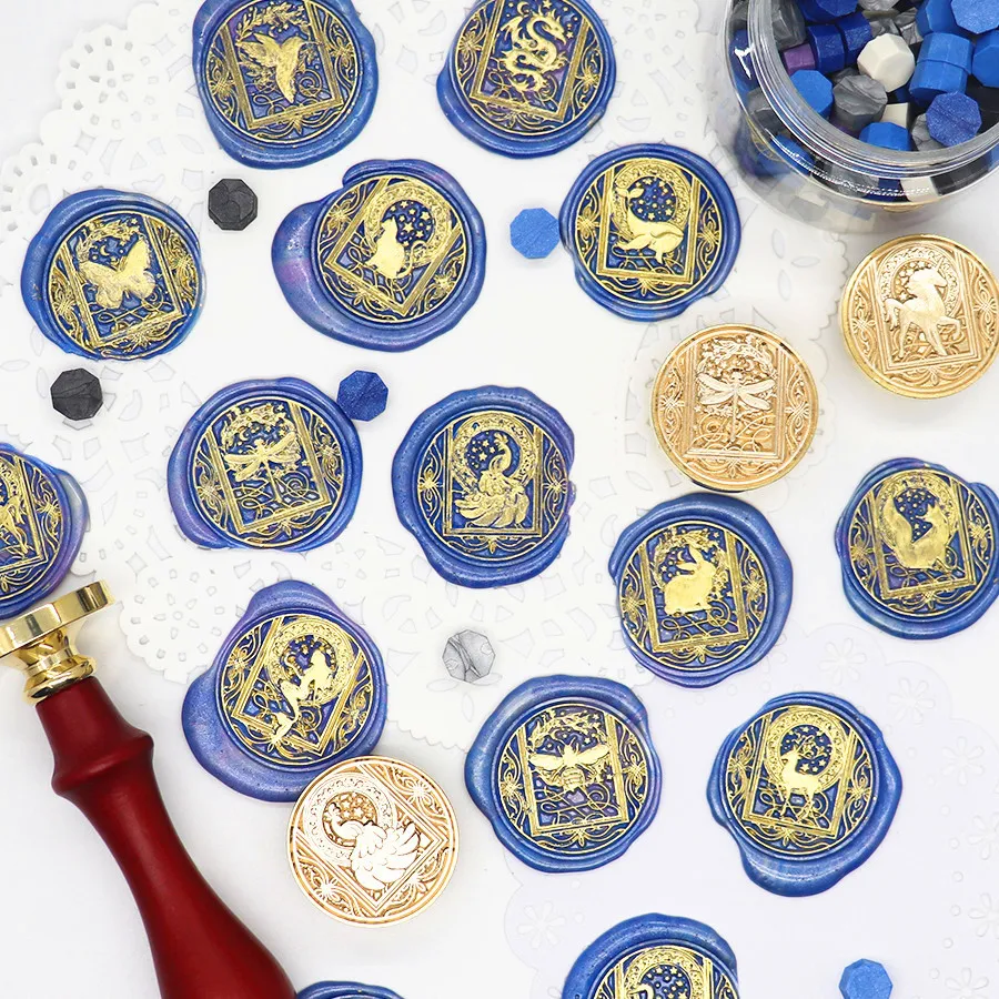 Sky Animal Wax Seal Stamp Vintage Sealing Stamp Head For Scrapbooking Cards Envelopes Wedding Invitations Gift Packaging