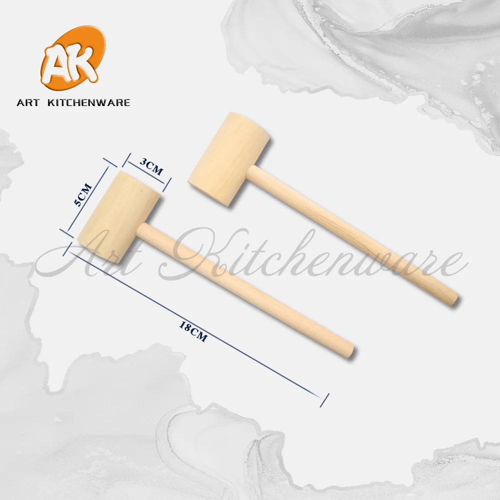 New Arrival 2 Sizes 5/10/20 pcs Wooden Hammer For Cake Mousse Mould Fondant Pastry Decoration Supplies Bakeware