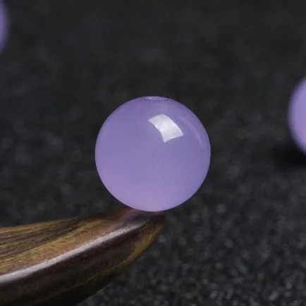 4a-Натуральный-Лаванда-Фиолетовый-Халцедон-Одиночная-Бусина-diy-Изготовление-Ювелирных-Изделий