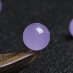 4A Natural Lavender Purple Chalcedony Single Bead DIY Beads Jewelry Making
