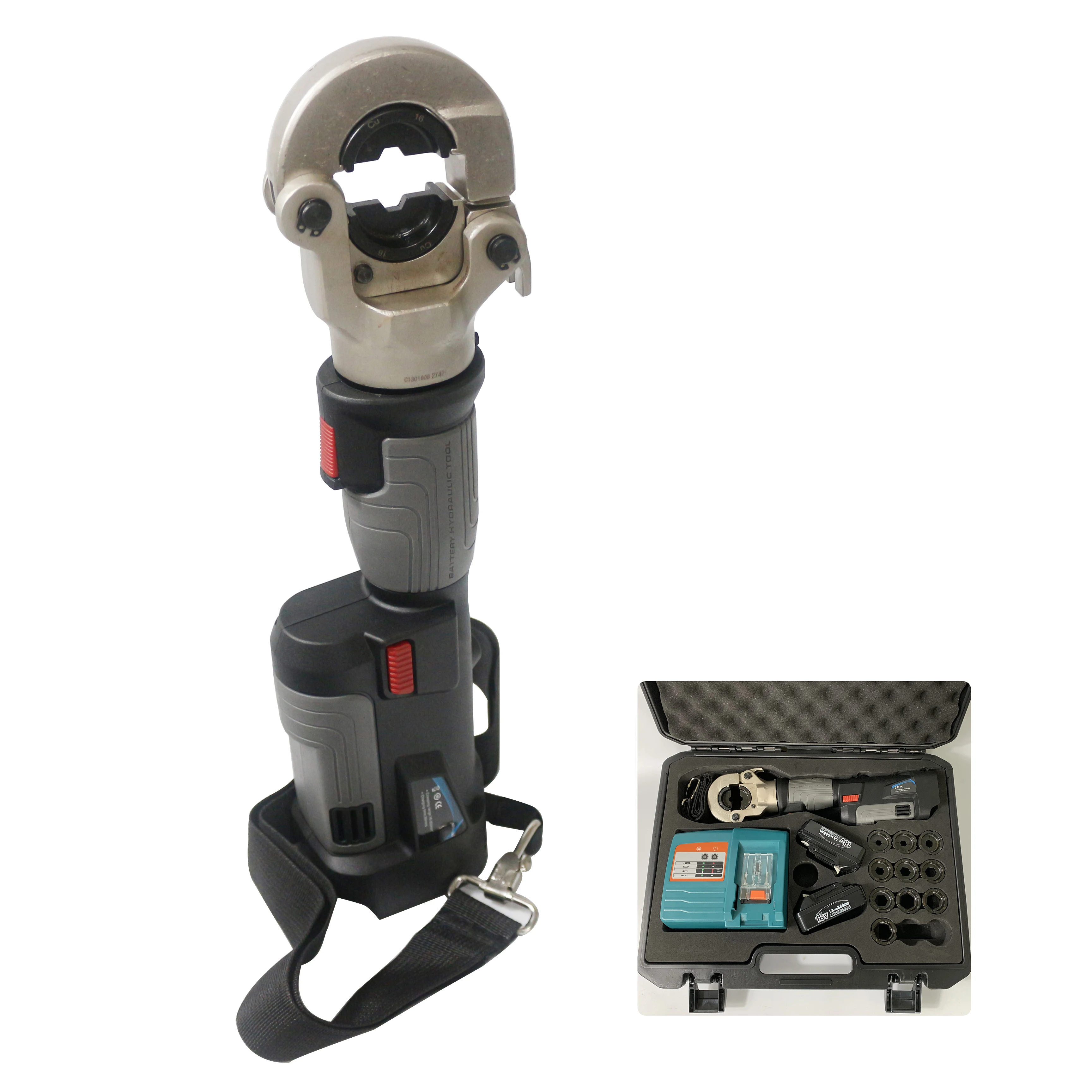 Ztop بطارية صغيرة تعمل بالطاقة أداة العقص مع قوة عالية والأداء PZ-300 المدى 16-300mm ² العروات كابل