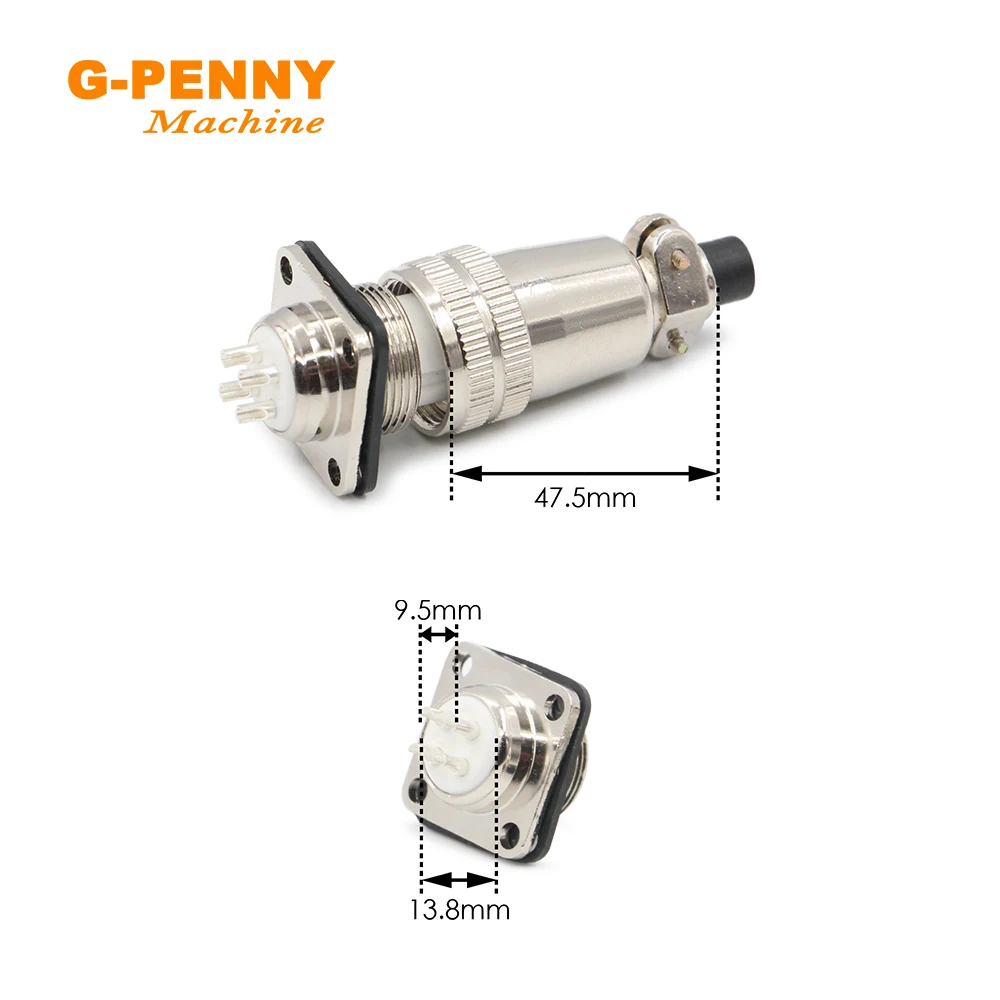 G-Penny Spindle Motor Aviation Plug Air Plug Parts H17-4 H20-4 Engraving Machine Accessories