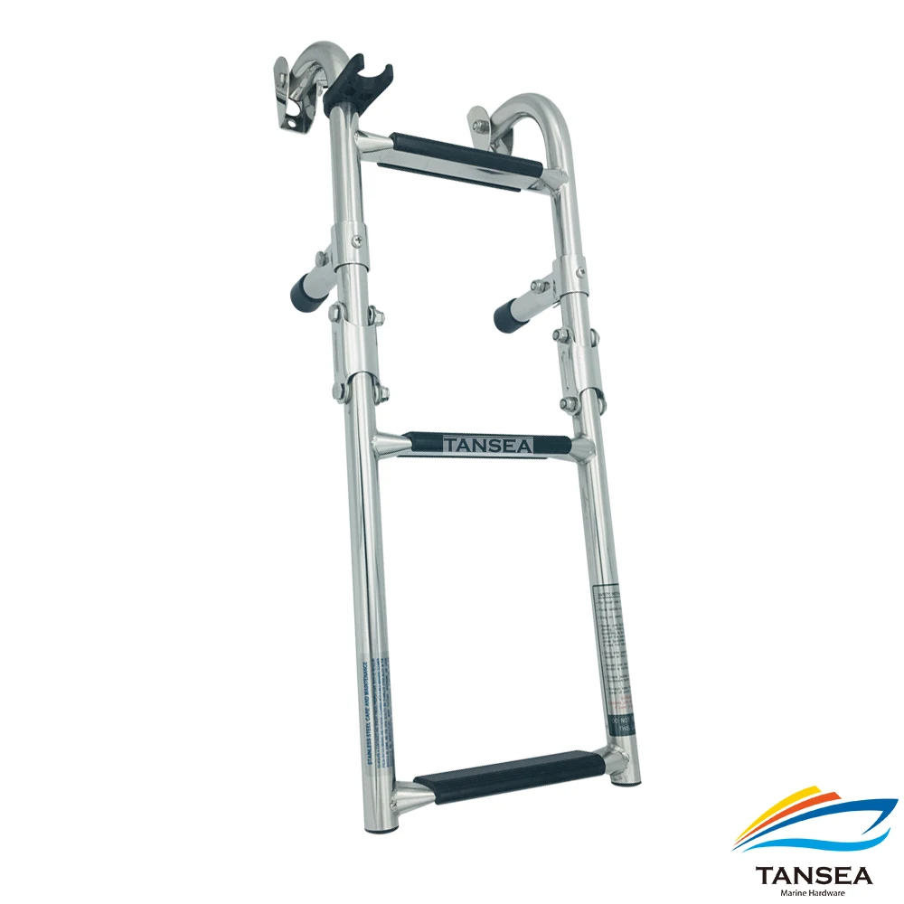 

Stainless steel 304 Marine ladder hanging ladder folding ladder boarding ladder deck extension ladder yacht hardware accessories