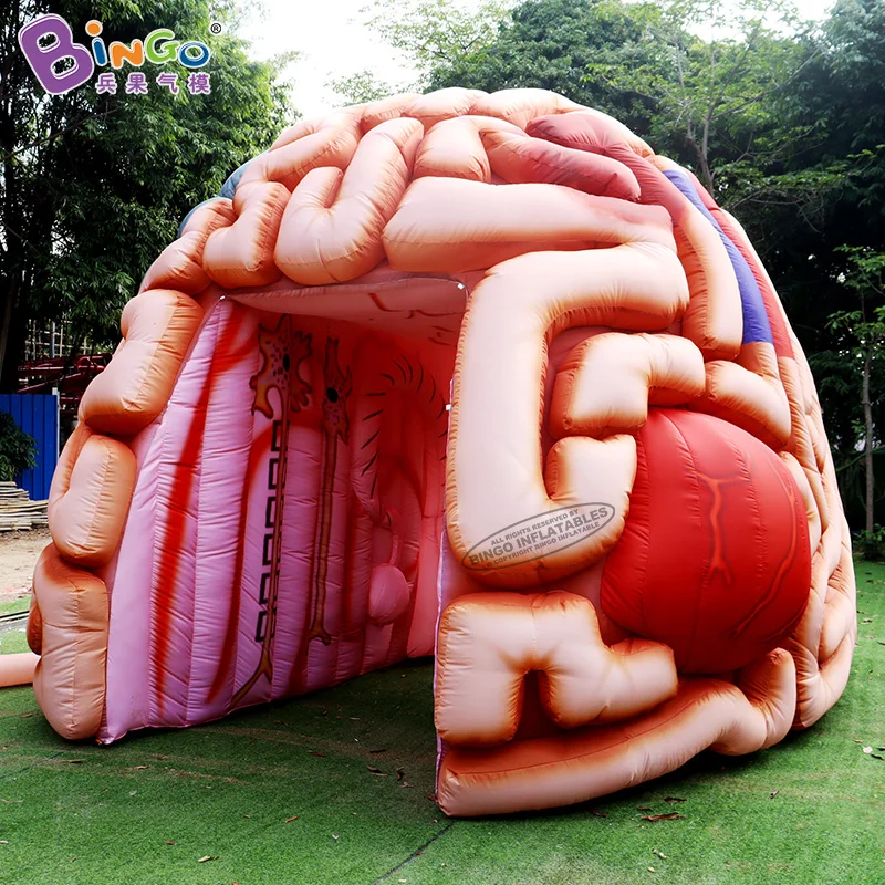 Customized 5.1x4.5x3.6 Meters Inflatable Brain Tunnel Tent For Education / Blow Up Inflated Brain Balloon - BG-H0040