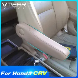 Vtear For Honda Crv Armrest Car Seat Side Pad Arm Rest Cushion Interior Parts Leather Cover Accessories 2007 2008 2011 2017 2018