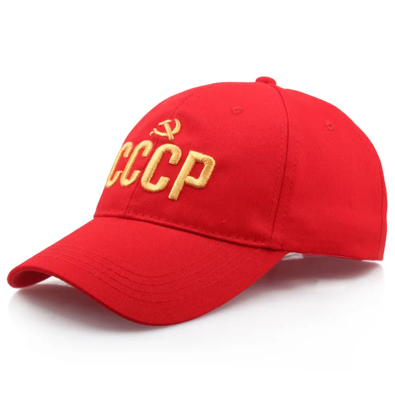 New Embroidery CCCP USSR Russian Letter Snapback Cap Cotton Baseball Cap for Adult Men Women Dad Hat Garros Drop Shipping