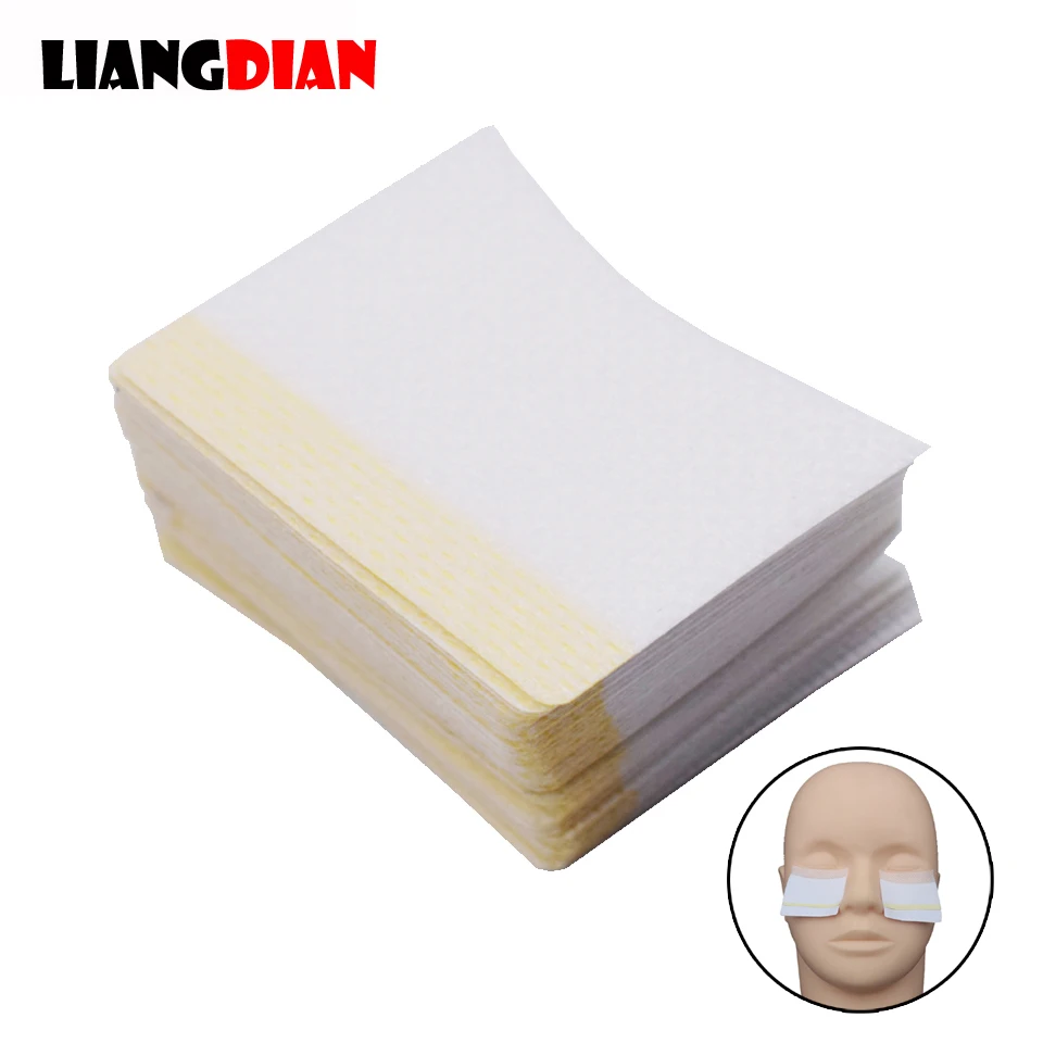 40PCS/Pack Eyelash Removal Cotton Sheet Swab Wipe Fabric Pads Paper For Lashes Grafting Glue Nails Removal Cleaning Tools