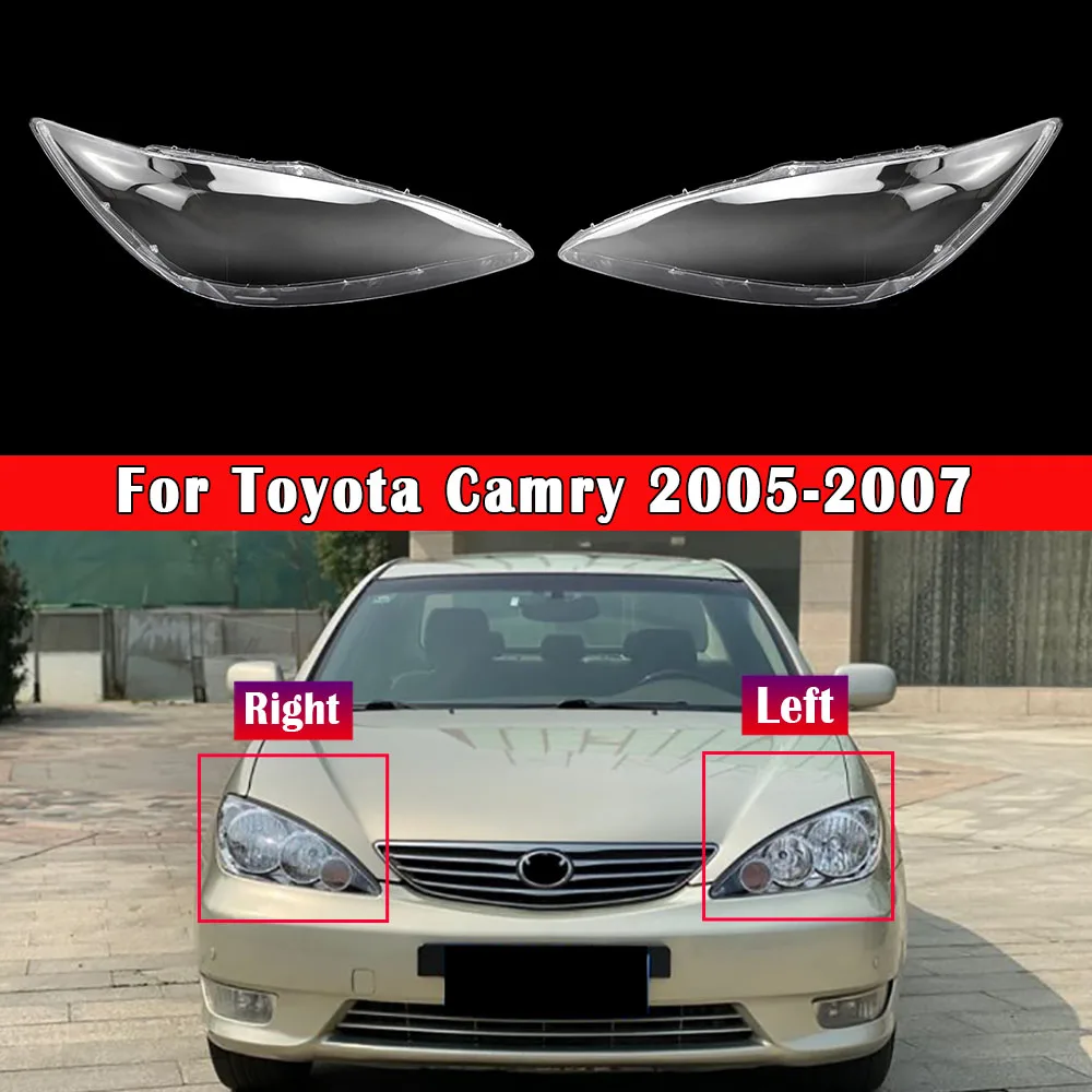 

Car Front Headlight Lens For Toyota Camry 2005 2006 2007 Replacement Shell Cover Glass Lens Transparent Lampshade Caps