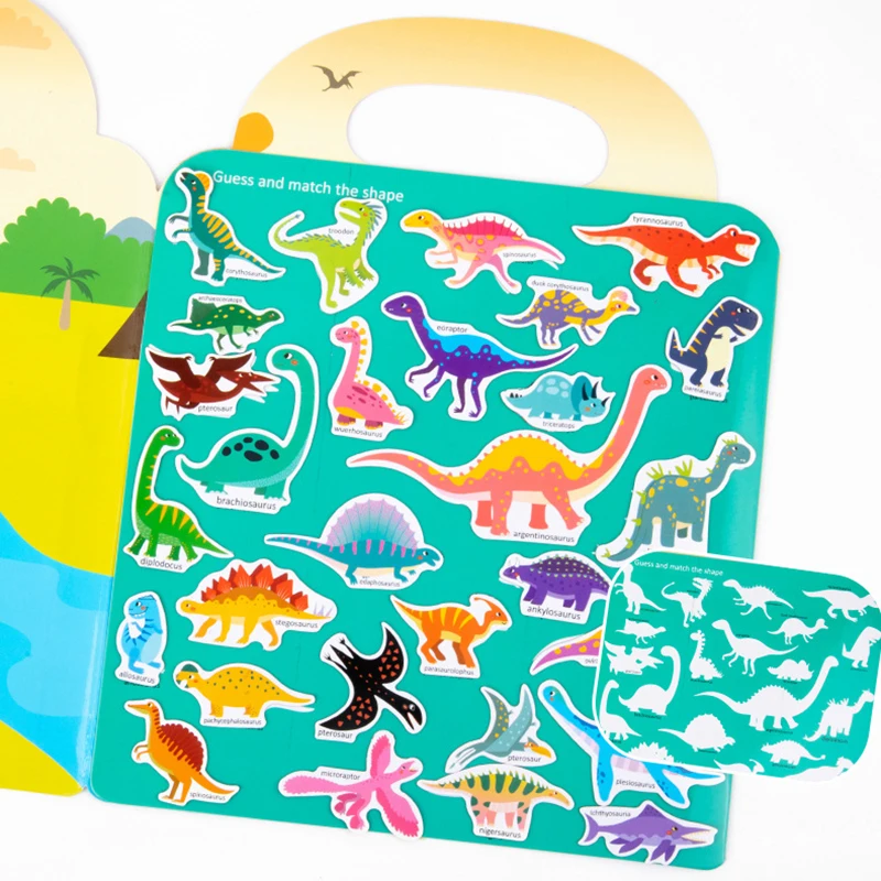 Kinder Szene magnetische Rätsel Montessori beschäftigt Buch Open-Ended-Bildung Spielzeug Auto Tierform Matching-Spiel ruhige Buch Puzzle Spielzeug