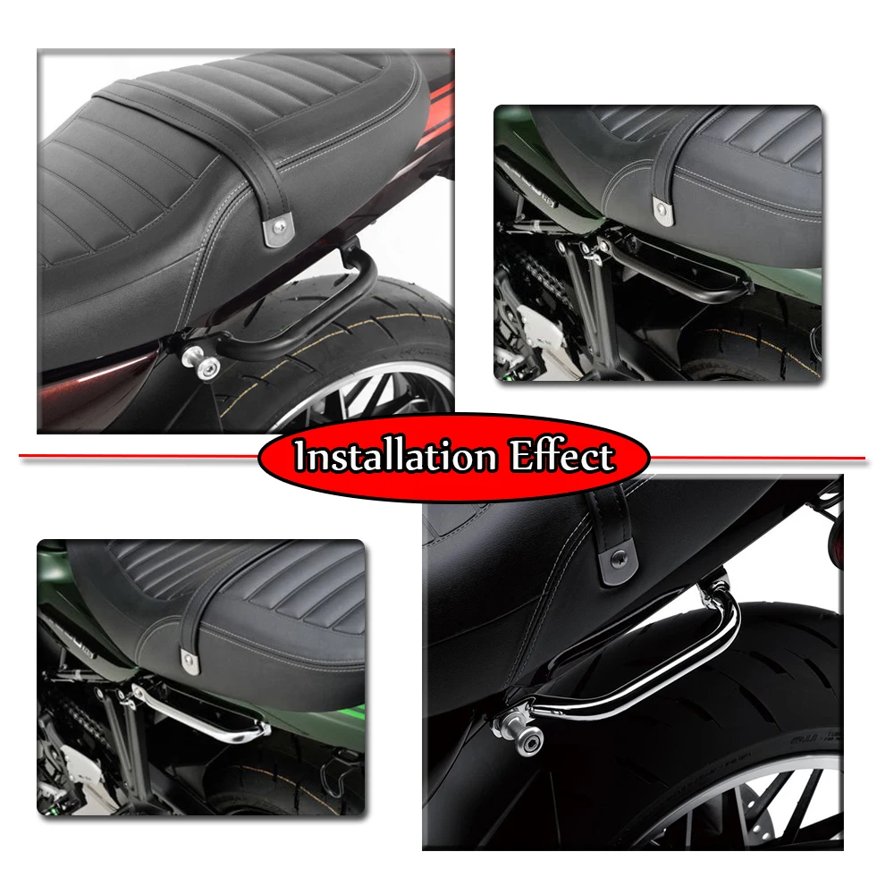 Motorcycle Rear Grab Bars Rear Seat Pillion Passenger Side Hand Rail Handle for Z900RS Z900 RS 2018 2019 2020 2021 2022 2023