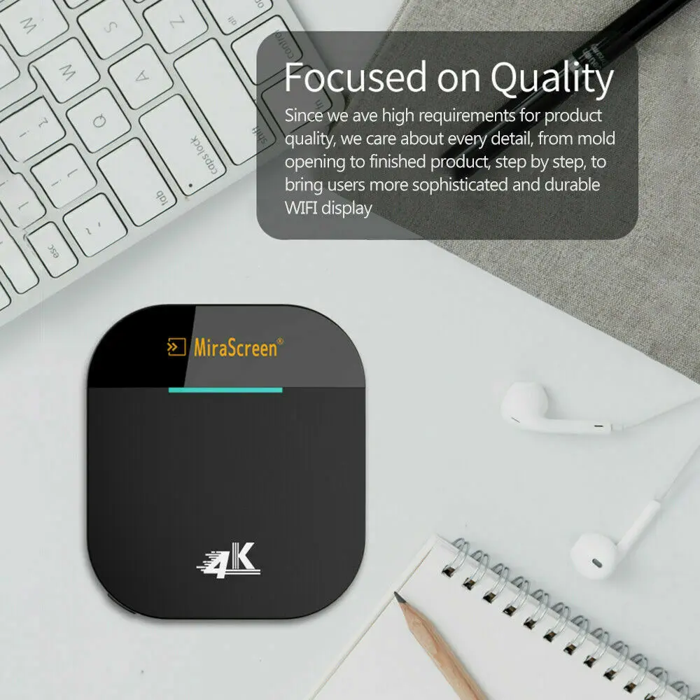 MiraScreen G5 Plus WiFi TV Display Dongle Empfänger Neue 4K Miracast Airplay P5N6